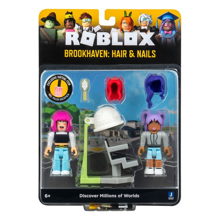 Roblox-actionfigurer spilpakke Brookhaven: Hår og negle