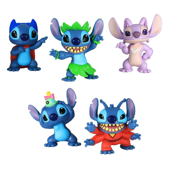 Lilo & Stitch Mini Figur 5-Pack - Samlefigur Sæt 7 cm