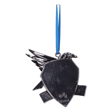 Harry Potter Ophængs Julepynt - Ravenclaw Våbenskjold (Sølv) 6 cm