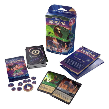 Disney Lorcana TCG Shimmering Skies Starter Deck – Scar & Kronk (Engelsk udgave)