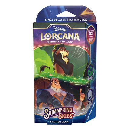 Disney Lorcana TCG Shimmering Skies Starter Deck – Scar & Kronk (Engelsk udgave)