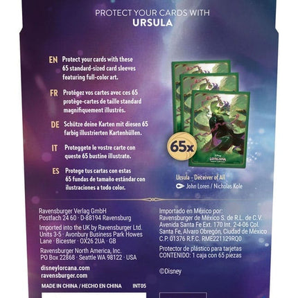 Disney Lorcana TCG Card Sleeves – Ursula (65 stk)