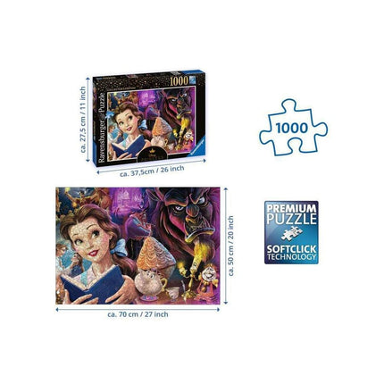 Disney Villainous Puslespil Belle, Disney Prinsesse (1000 brikker)