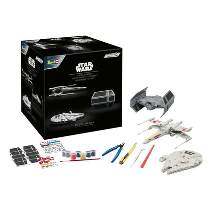 Star Wars Julekalender Millennium Falcon, X-Wing Fighter, Darth Vaders Tie Fighter